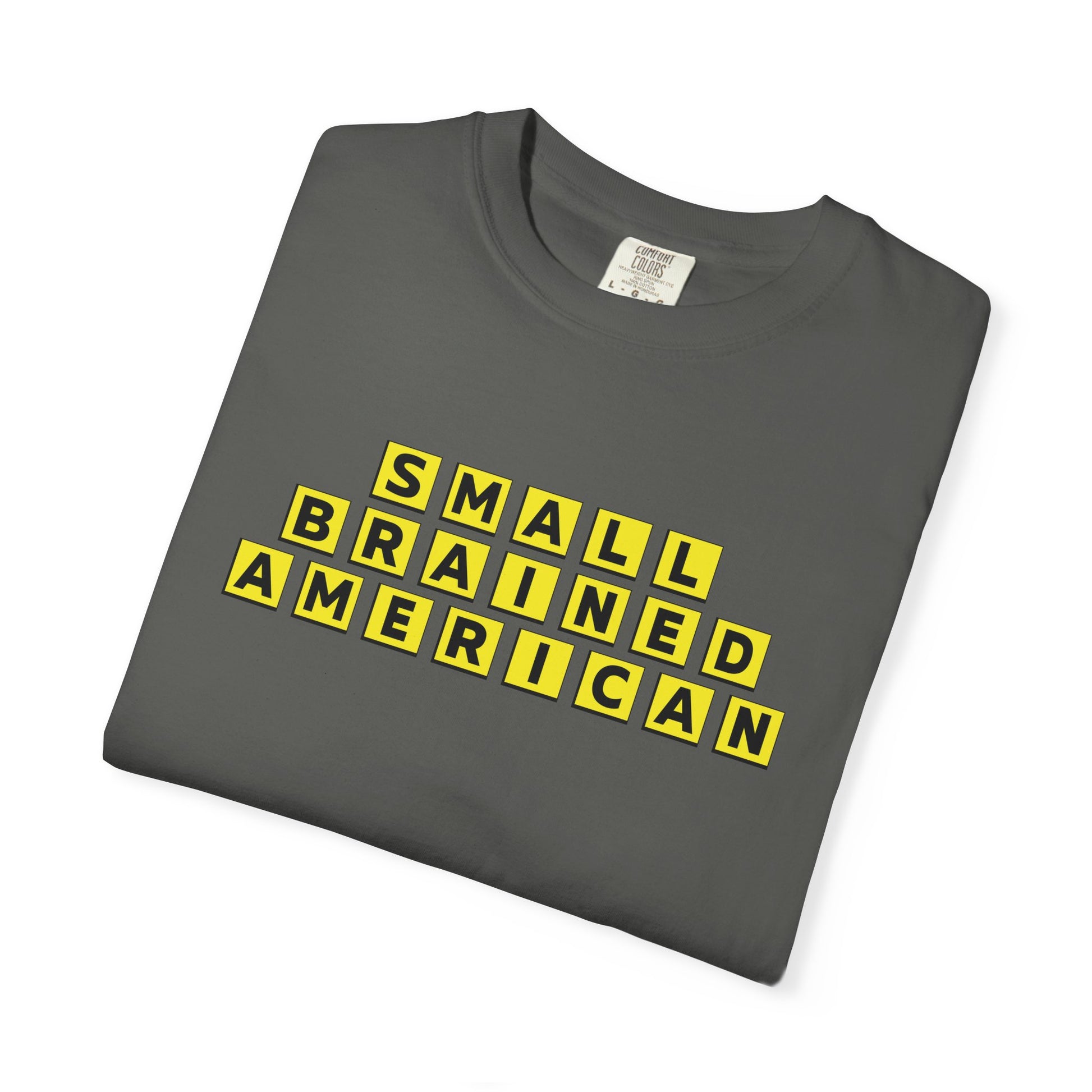 Unisex Garment-Dyed T-Shirt - Small Brained American Tee