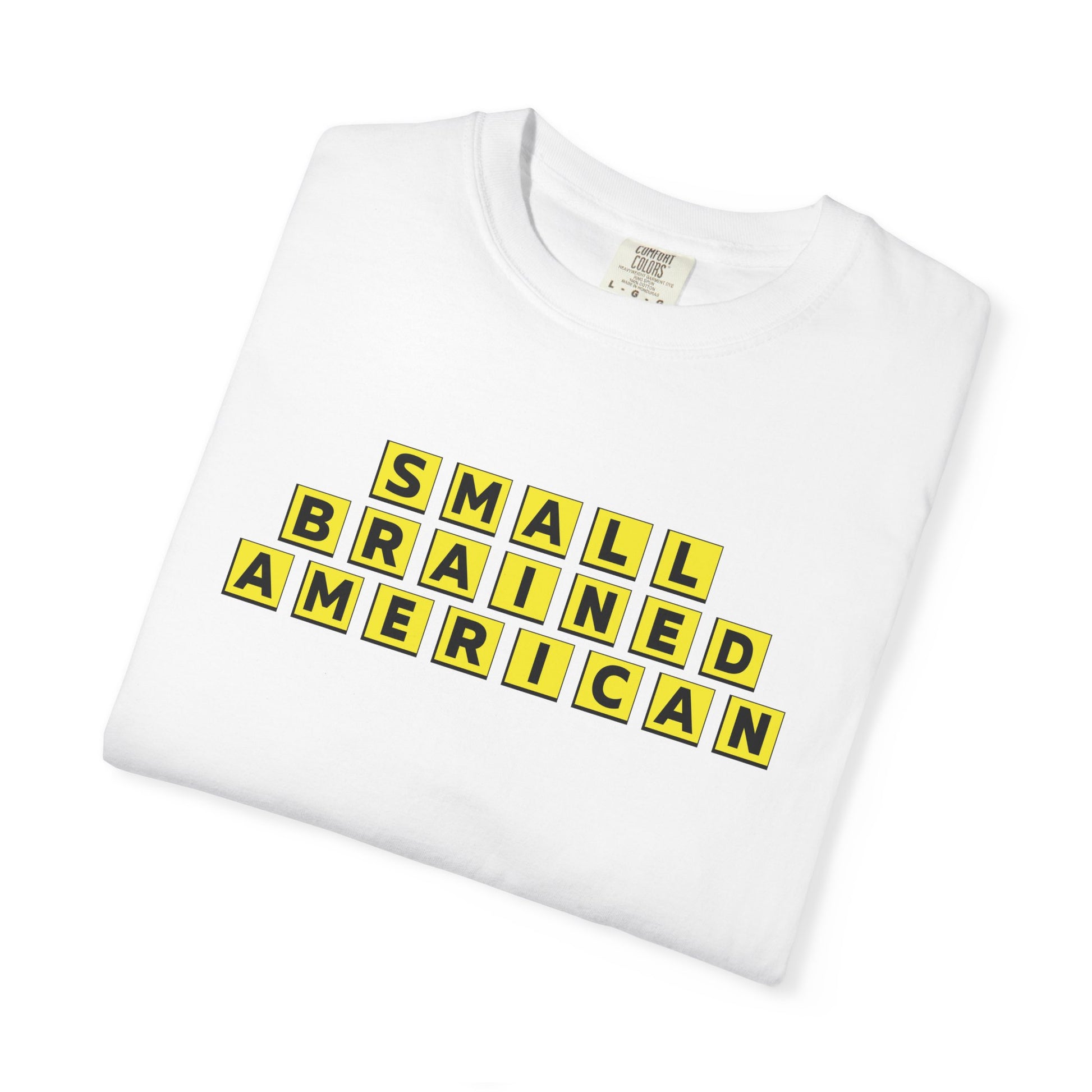 Unisex Garment-Dyed T-Shirt - Small Brained American Tee