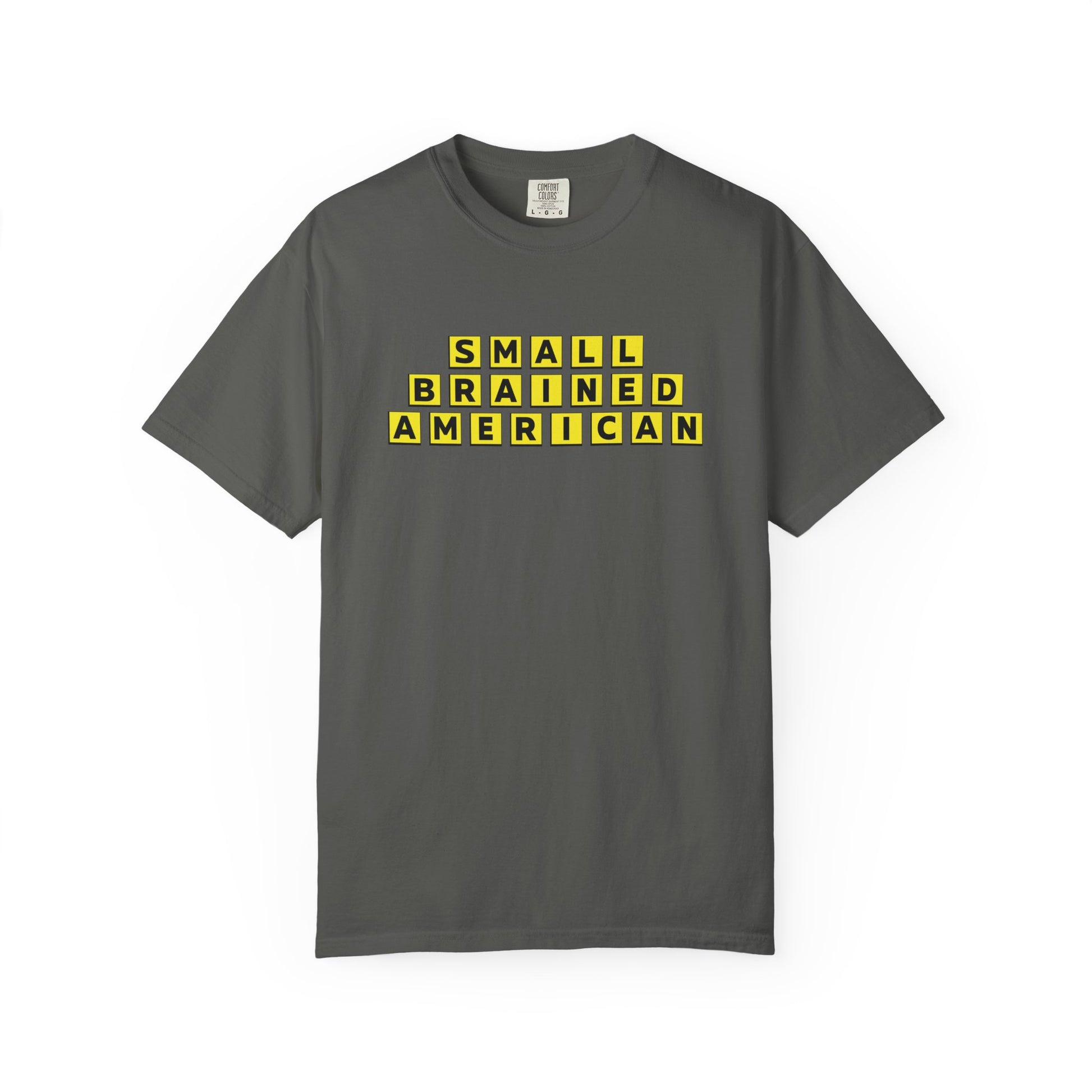 Unisex Garment-Dyed T-Shirt - Small Brained American Tee